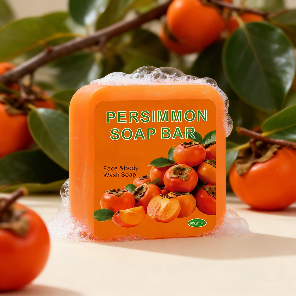 Persimmon Bar Soap - 100g Square Rounded-Corner Body Care