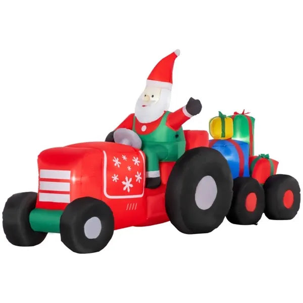 Christmas Inflatable Santa Claus with Colorful Gift Boxes
