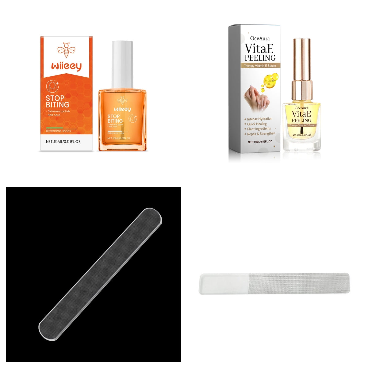 Nail Anti-Bite Bitter Treatment Oil Kit - 15ml