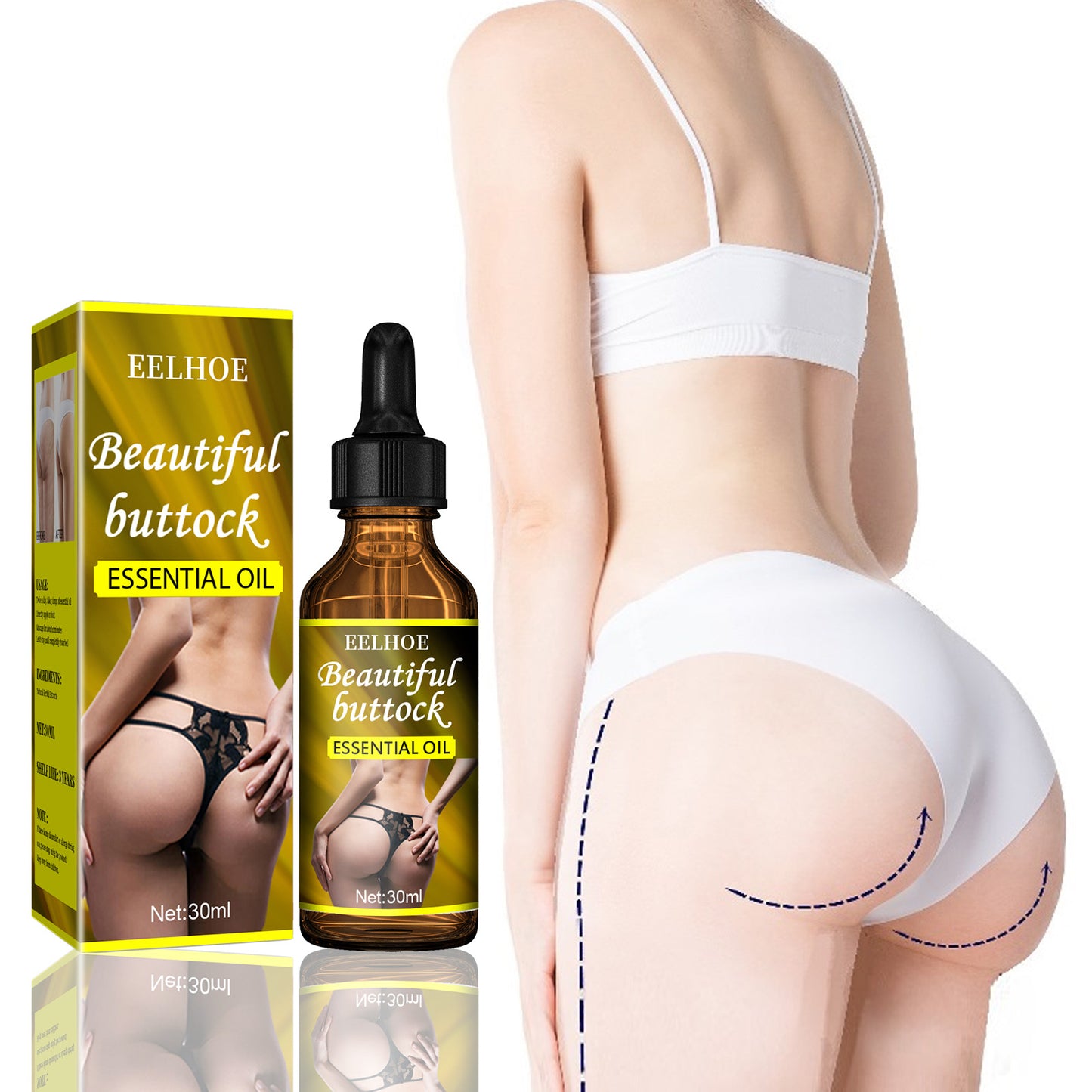 Firming Butt Oil for Skin Care - Large Butt Enhancement Massage Oil