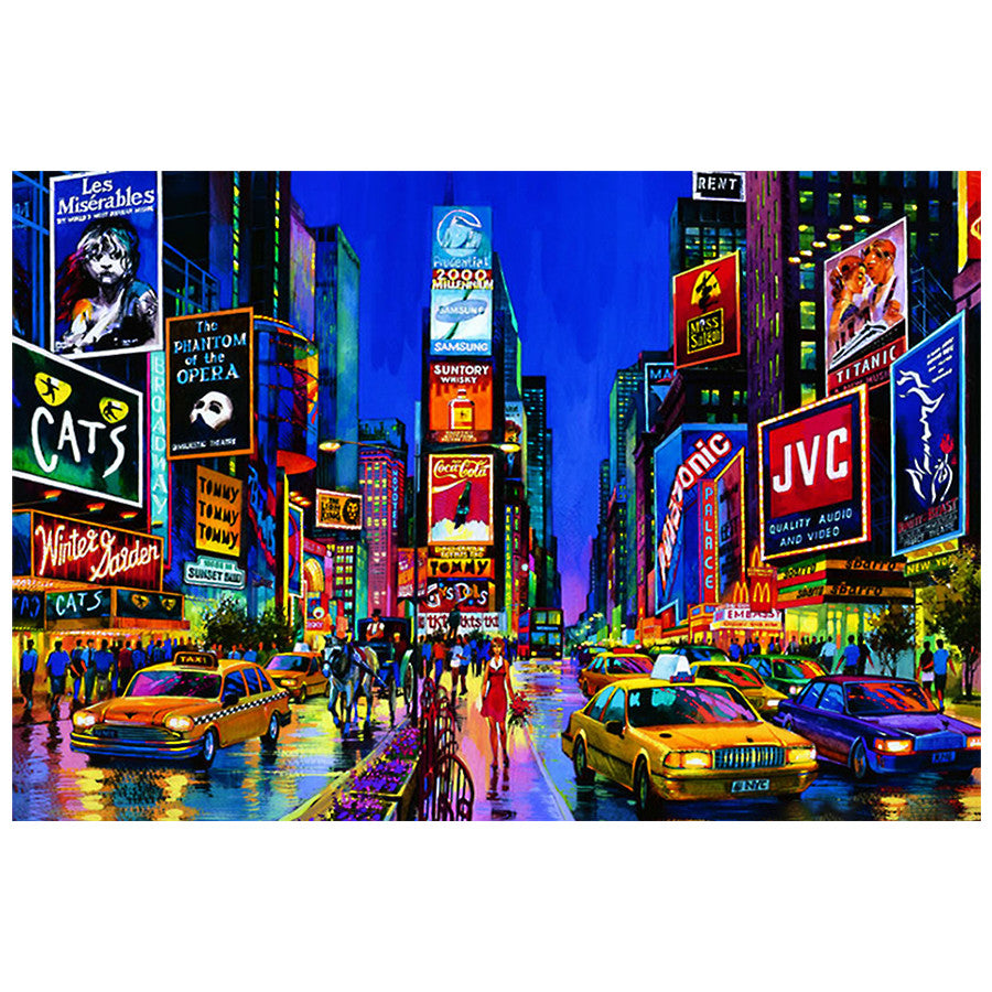 NYC Times Square Diamond Painting Wall Art - Home Decor, Canvas & Square/Round Options