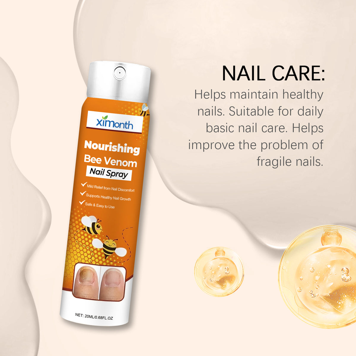 Nail Nourishing Spray 20ml - Strengthens & Repairs Nails