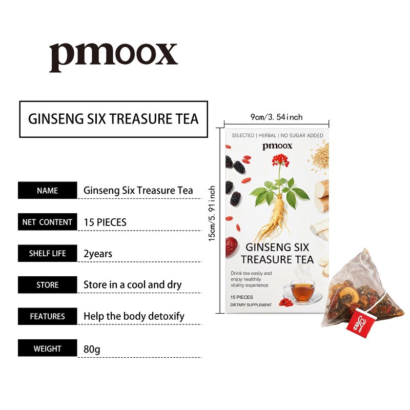 Healthy Tea Bags - 15 Count Mulberry Ginseng Blend