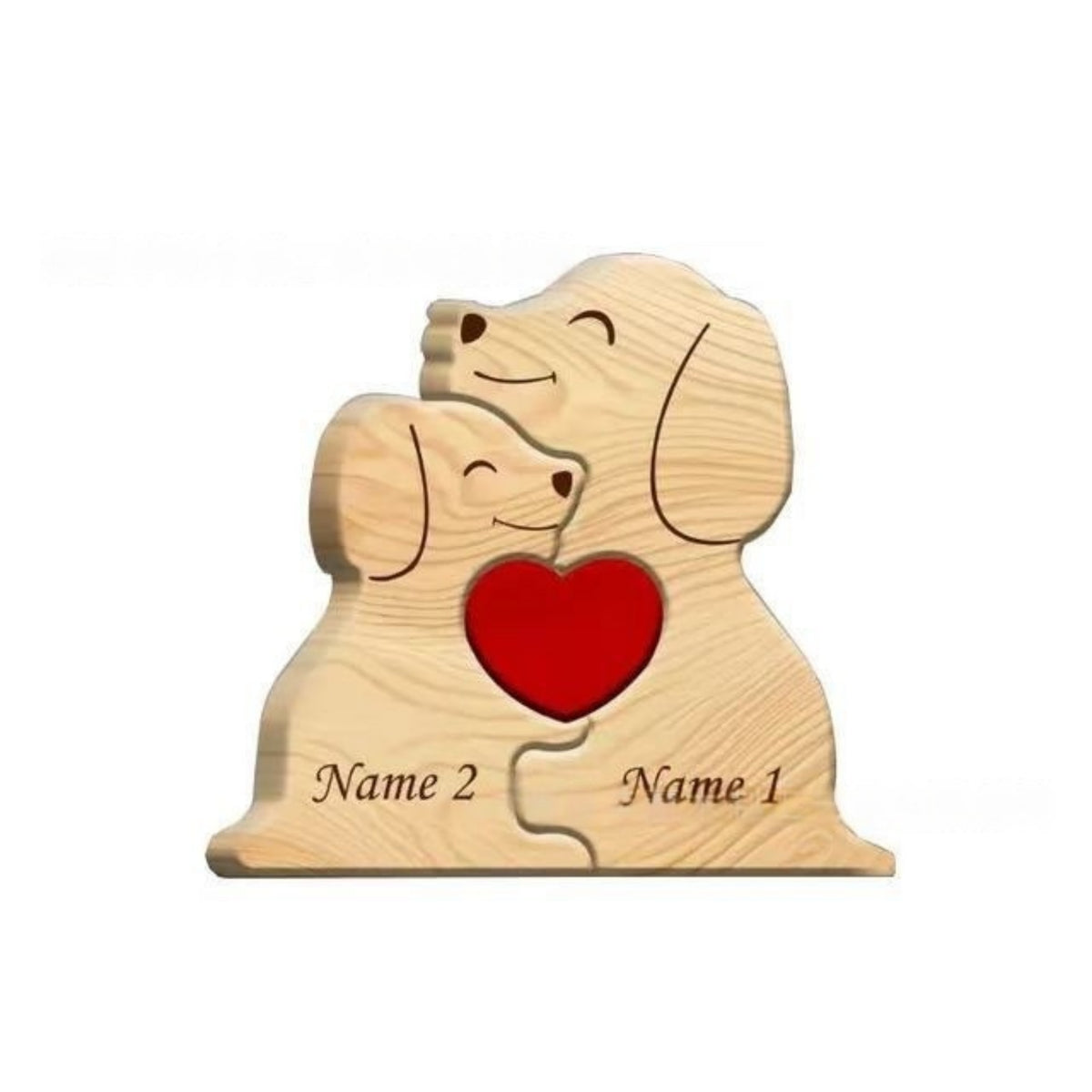 Wooden Dog-Shaped Ornaments - Modern Home Decor
