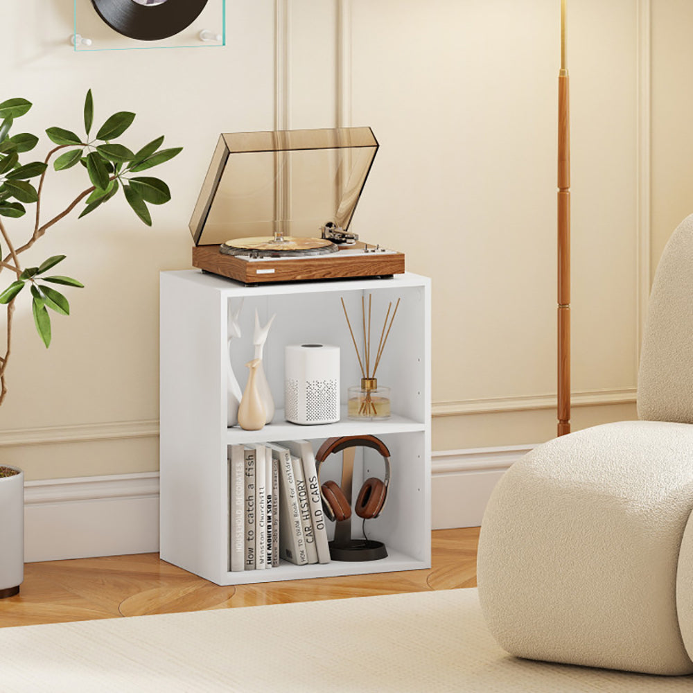 2-Cube Open Bookshelf with Adjustable Shelf - Versatile Storage