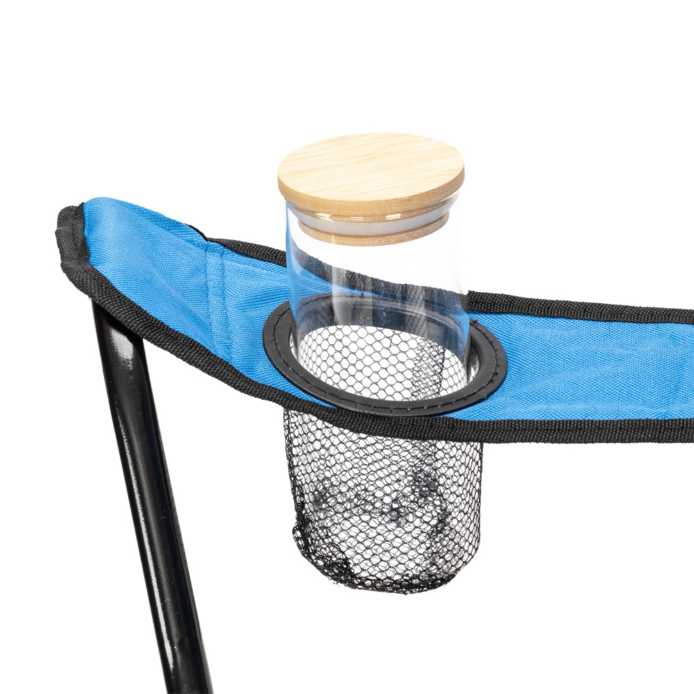 Blue Camping Chair - Foldable & Portable Outdoor Seat