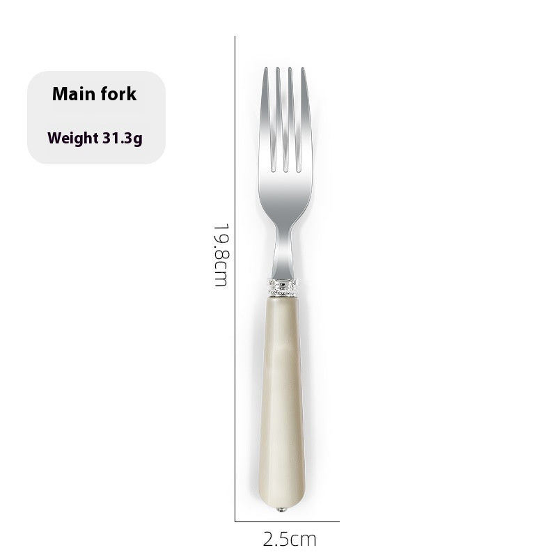Luxury Nordic Style Household Kitchen Cutlery Set - Portable Knife Fork Spoon