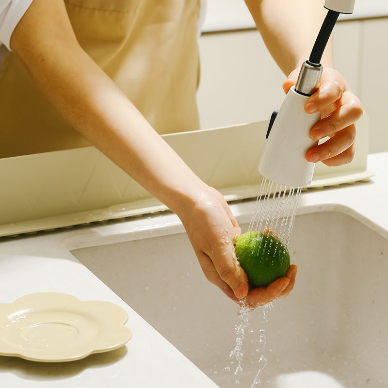 Silicone Sink Water Retaining Plate Kitchen Accessory Creamy White Matcha Lemon