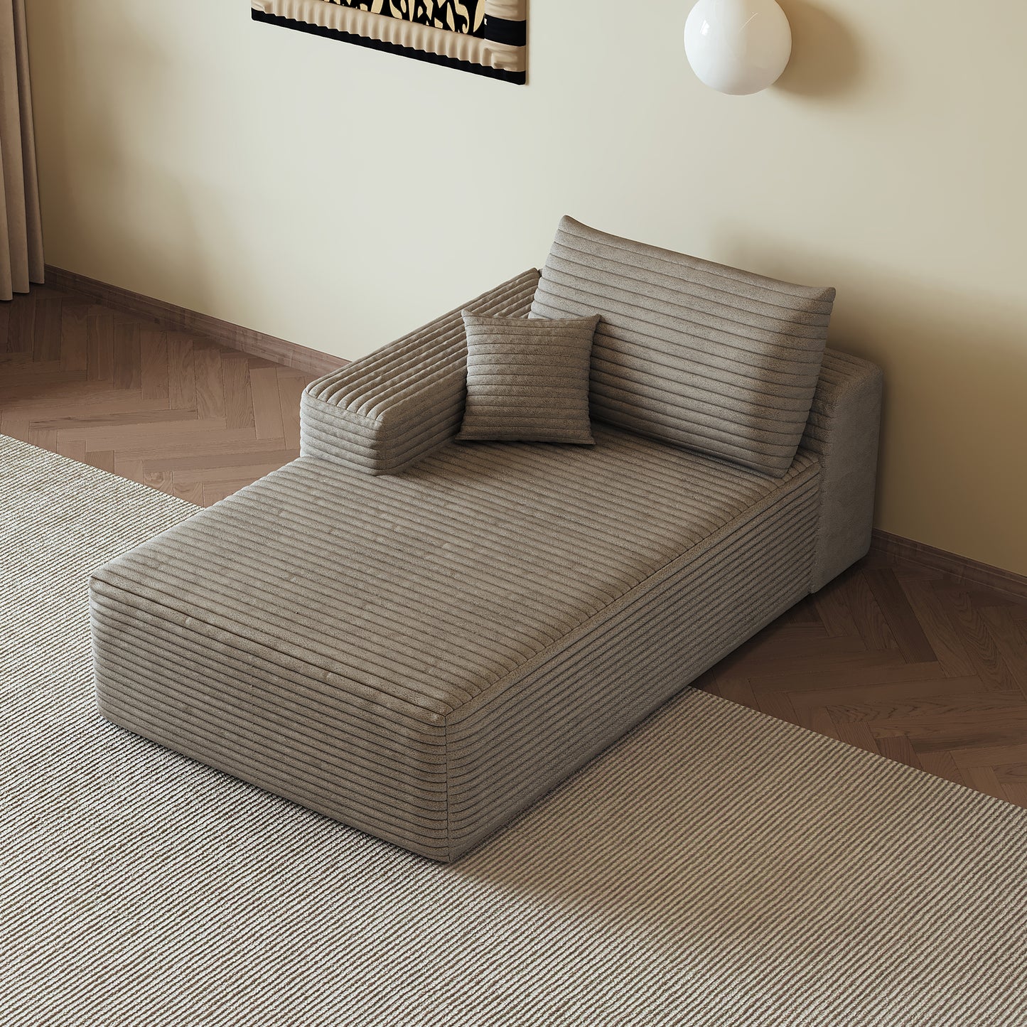 Camel Left Sleeper Chair - Y165-L Model