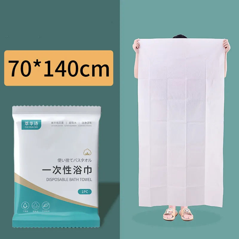 Disposable Microfiber Bath Towels Thickened Multiple Sizes - Pack of 1