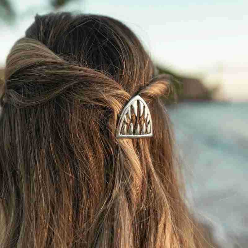 Silver Hair Claw Clip Large Shark Jaw Hairpin Elegant Hair Accessories