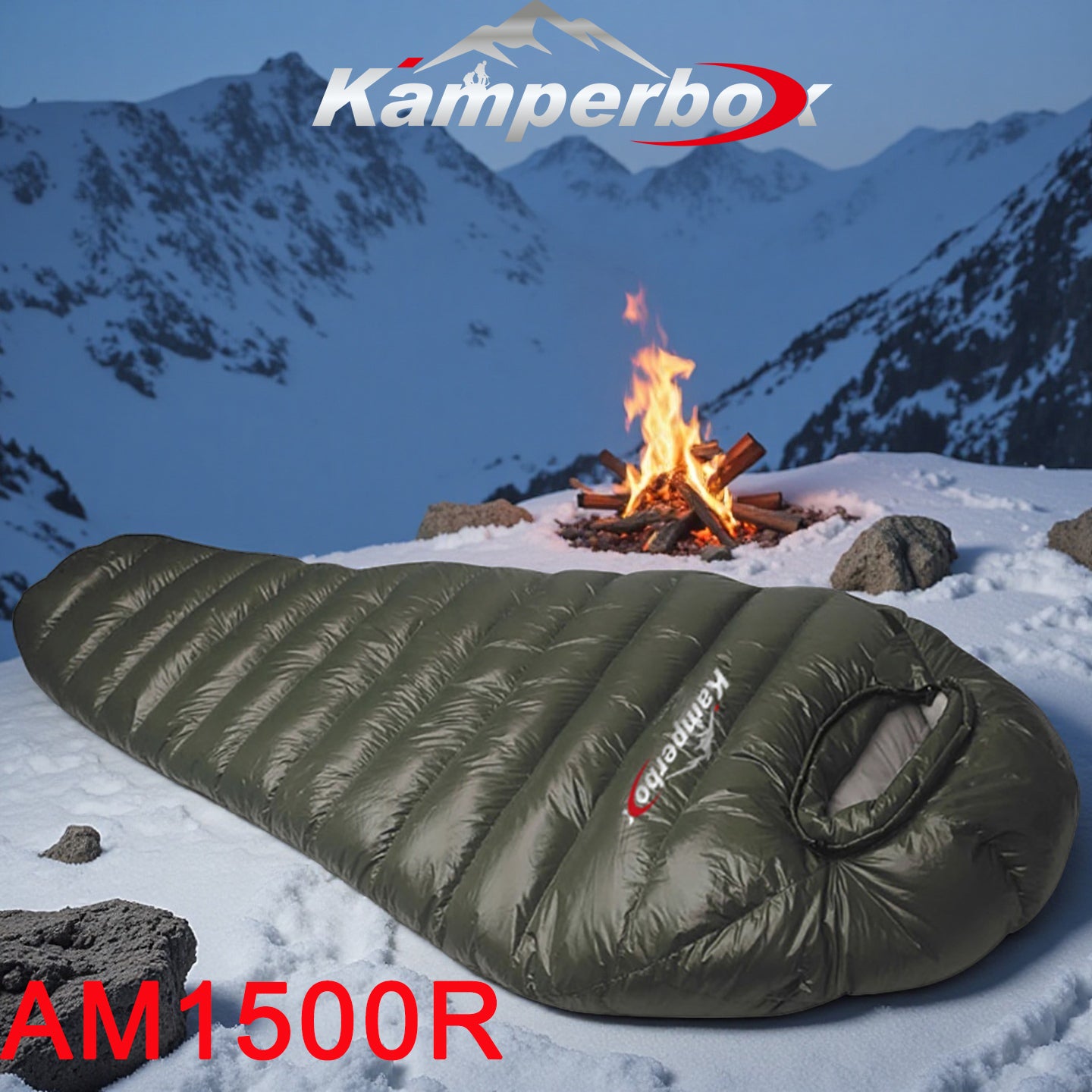 Winter Waterproof Down Sleeping Bag - Model AM1500L