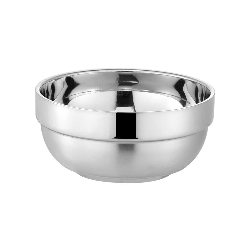 Children's Double-Layer Insulated Stainless Steel Rice Bowl 11.5cm 10pcs