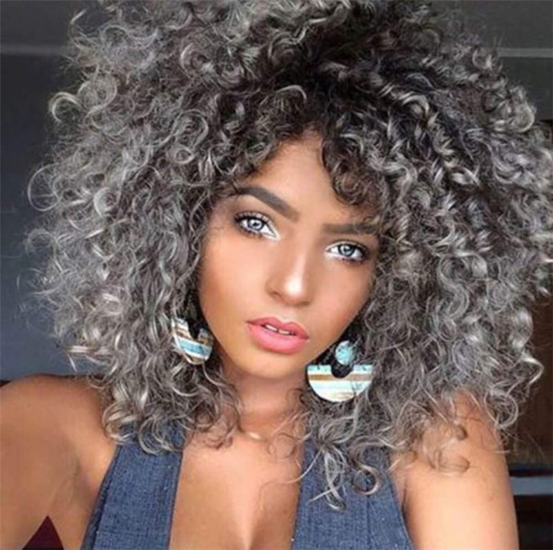 Women’s Wig Headgear with Chemical Fiber for Hair Styling and Protection