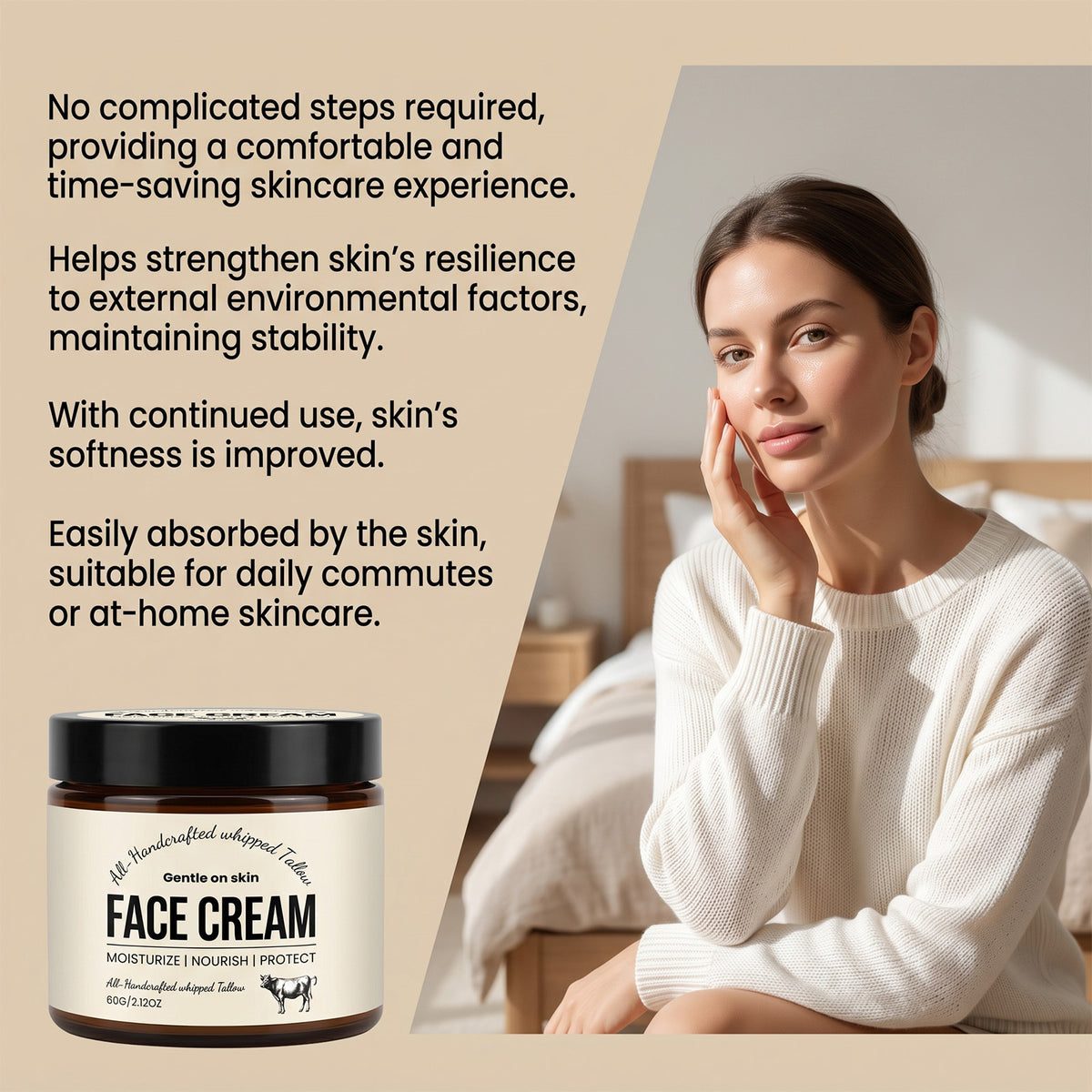 Butter-rich Moisturizing Cream Easily Absorbed, Nourishes And