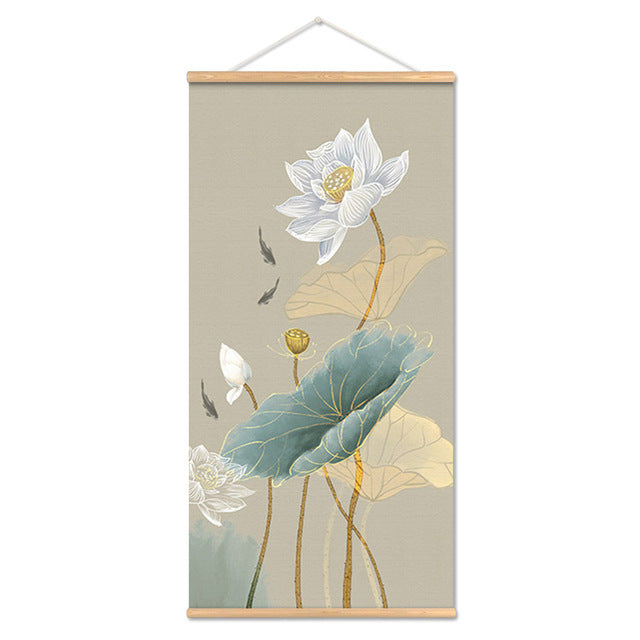 Modern Landscape Wall Art Mural Canvas for Home Decor – Frameless Fabric Painting