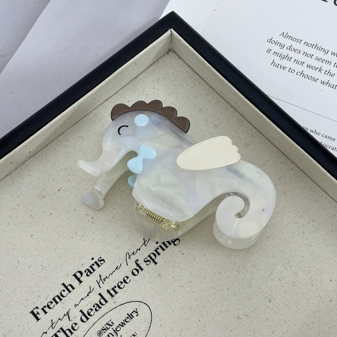 Ocean Design Hairpin - Conch, Whale & Crab Patterns