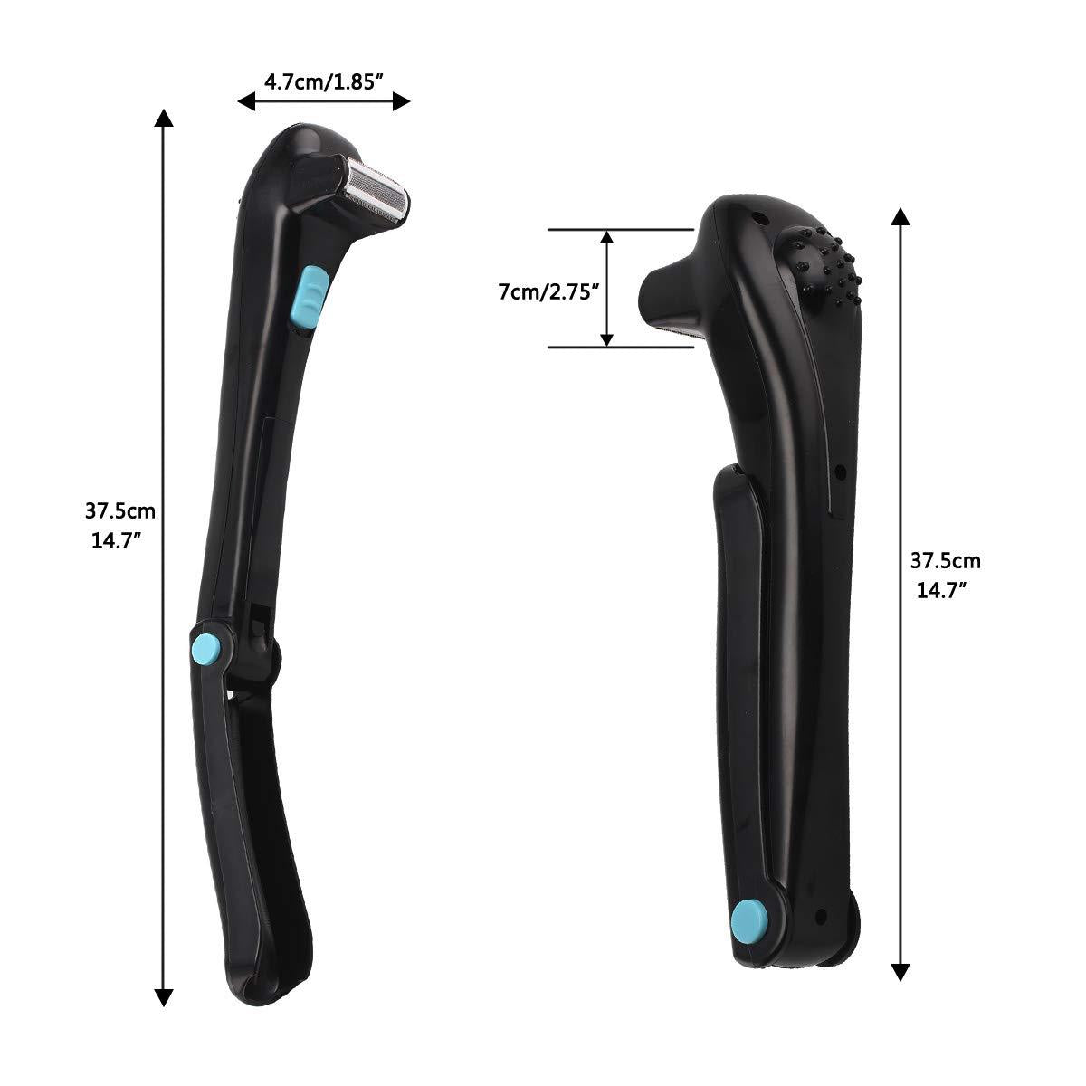 Folding Electric Body Shaver - Black