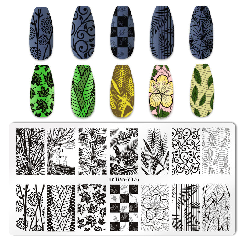 Nail Stamping Plate - Japanese Print Design