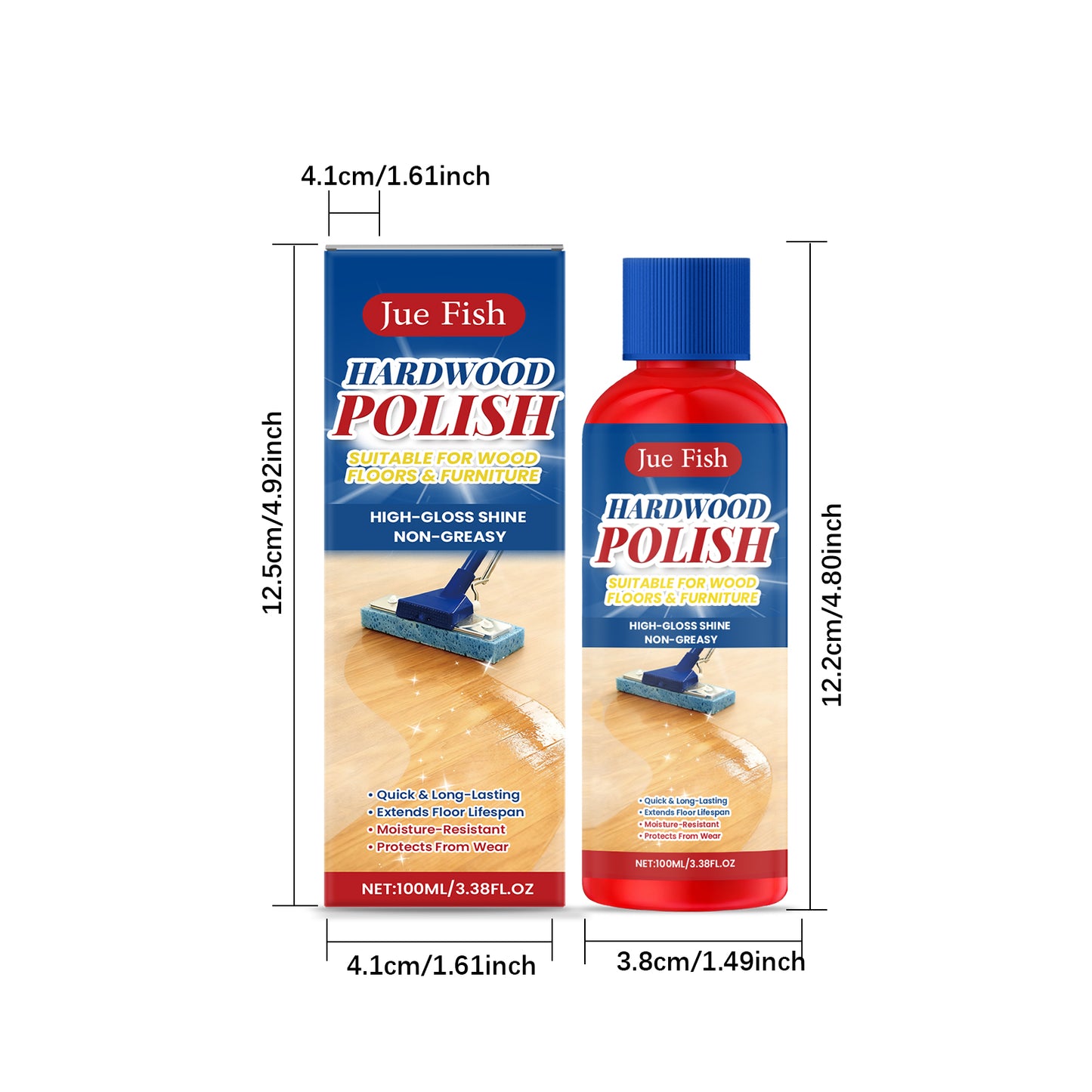 Wood Floor Polishing Agent 100ml - Protects & Restores Shine
