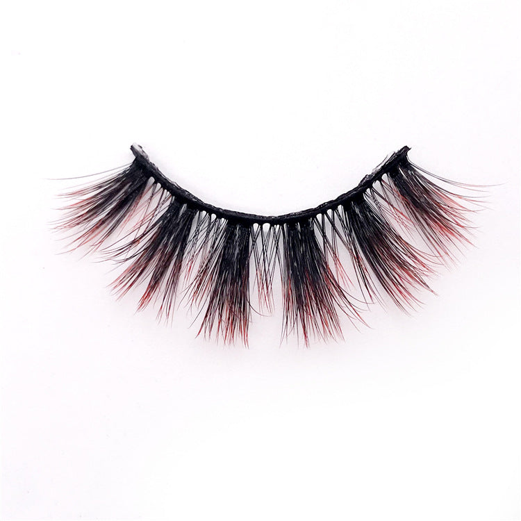 Gradient Color 6D Mink Fake Eyelashes with Variety Styles for Dramatic Eye Look