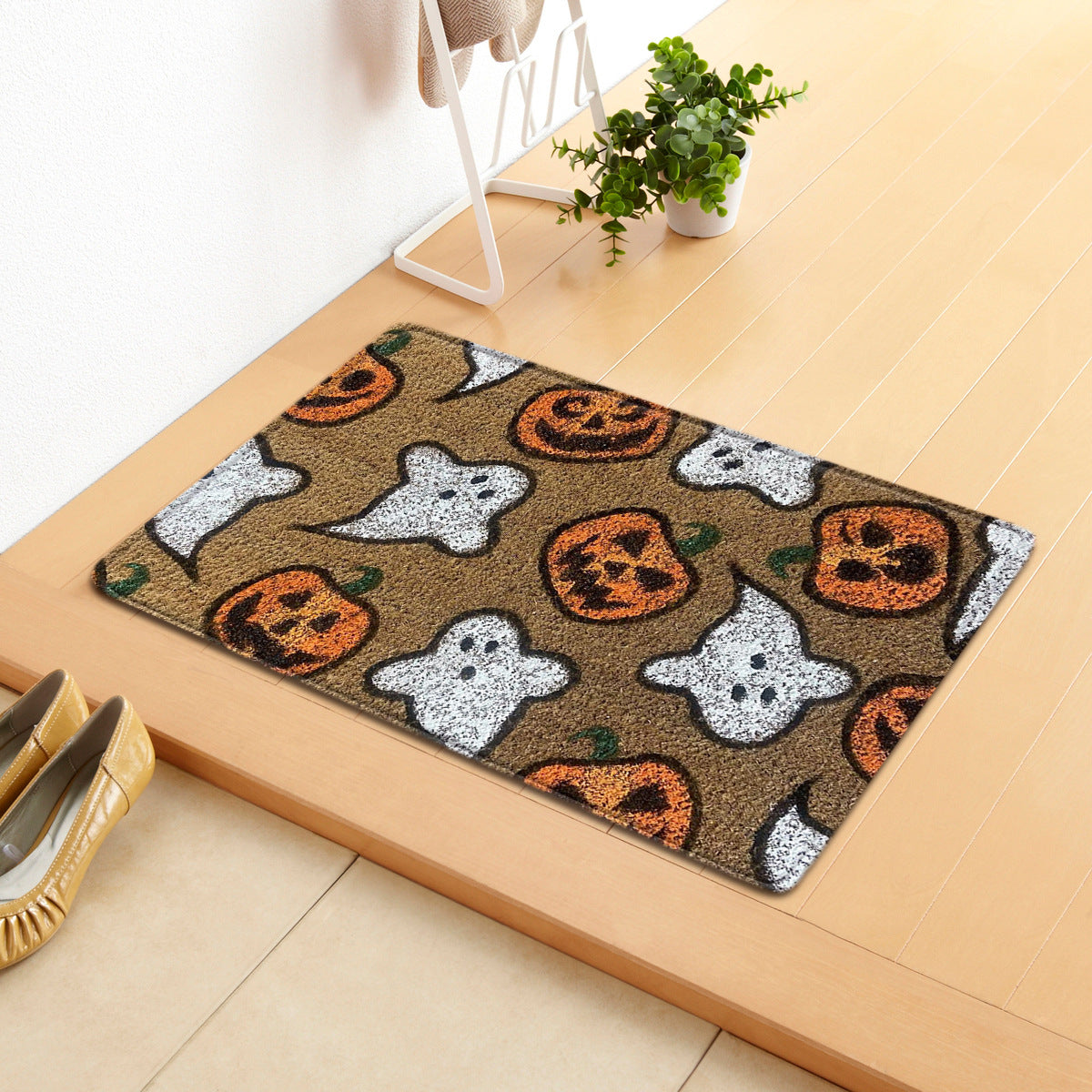 Halloween Letter Door Mat - Modern Rectangular Floor Carpet for Home & Garden