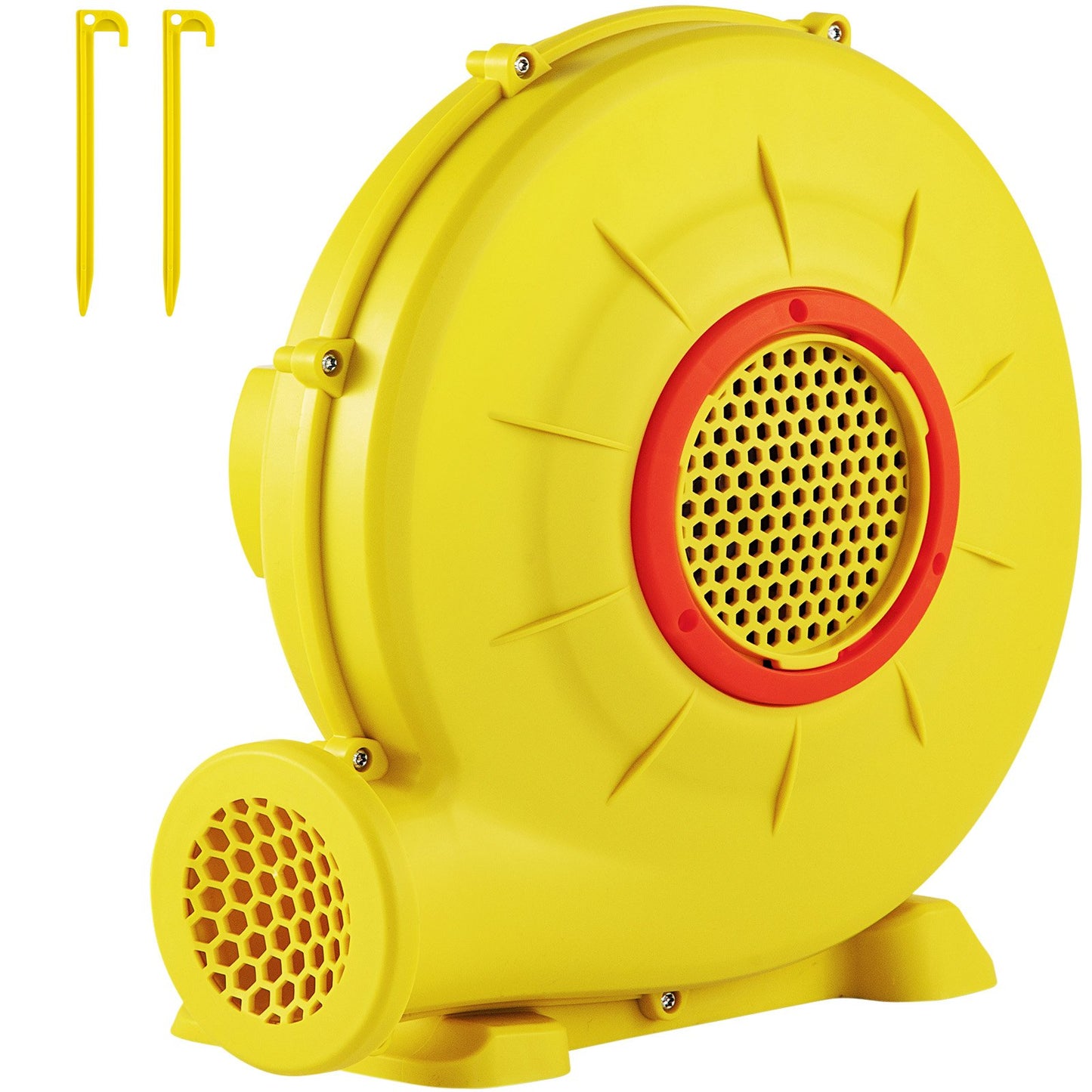 Portable 450W Inflatable Blower Fan for Bounce House & Jump Slides - Yellow