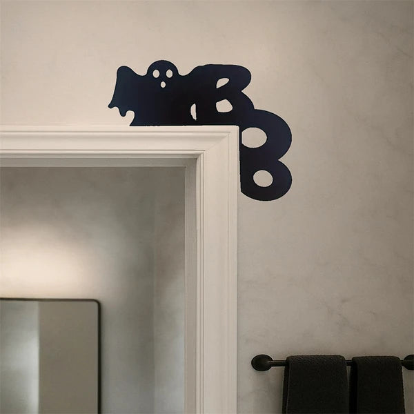 Spooky Ghost Door Hanger - Halloween Wall Decor for Home