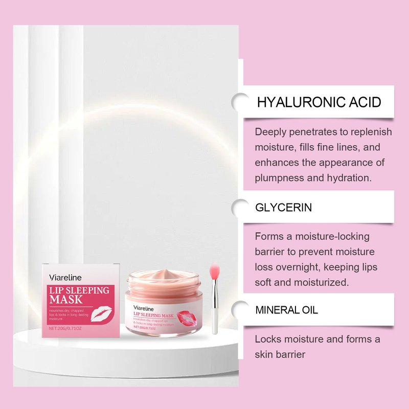 Sleep Moisturizing Lip Mask - 20g Hydrating Lip Care Treatment