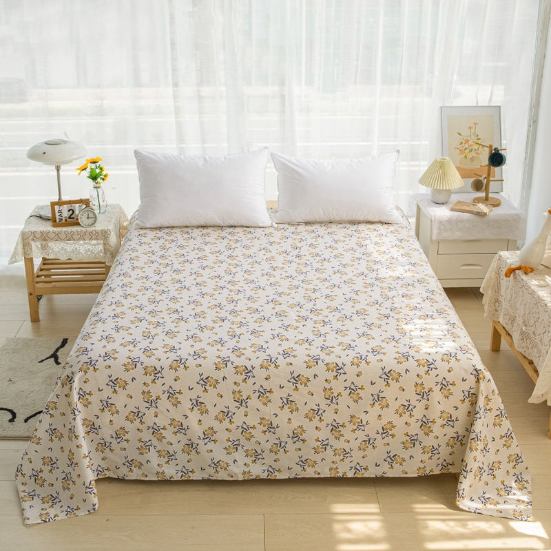 Cotton Printed Twill Bed Sheets - Multiple Sizes & Patterns Available