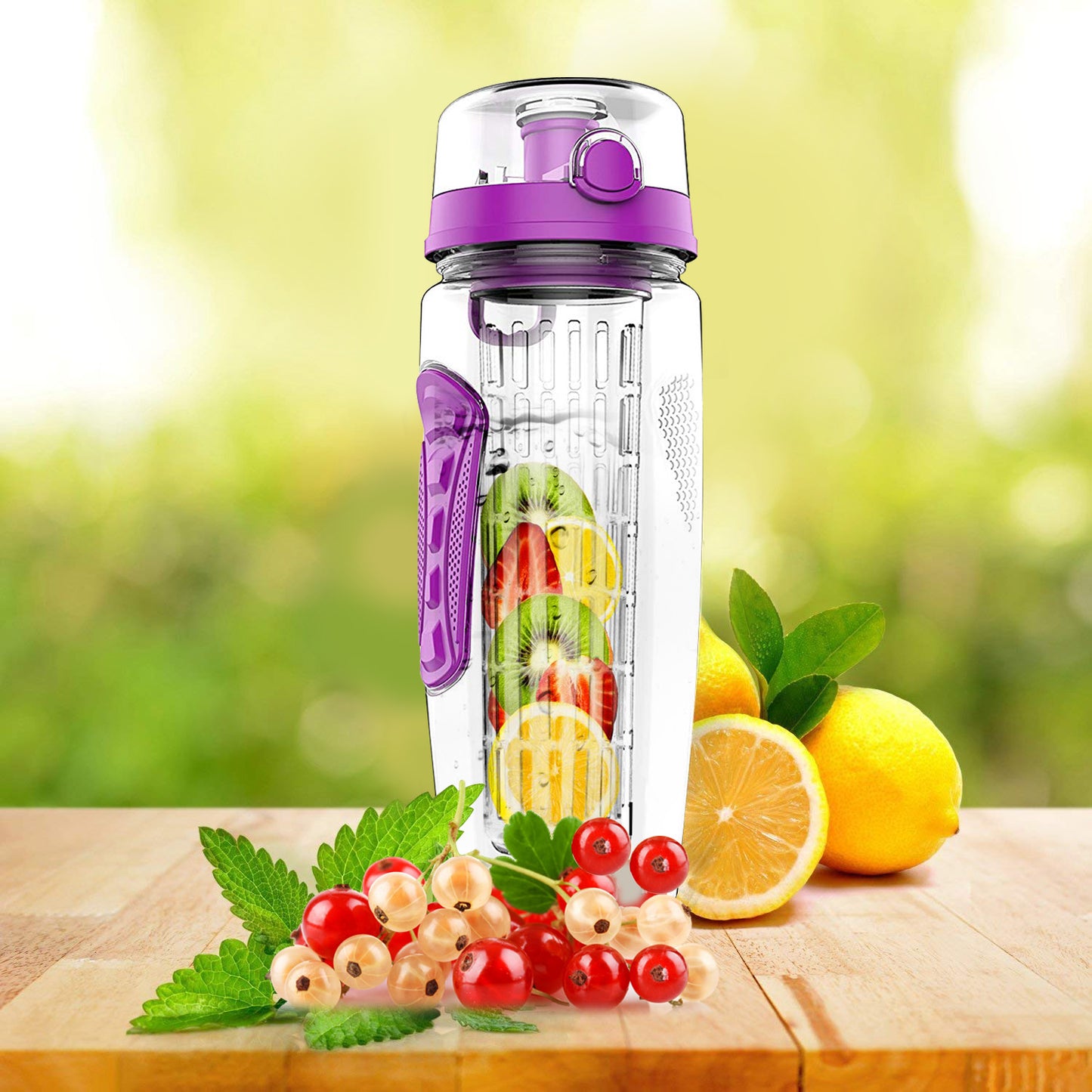 Fruit Infuser Water Bottle - 32oz Portable Juice Shaker