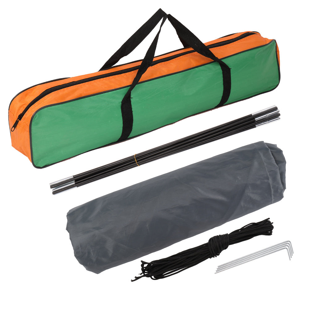 1-Person Waterproof Orange Camping Dome Tent - Quick Setup