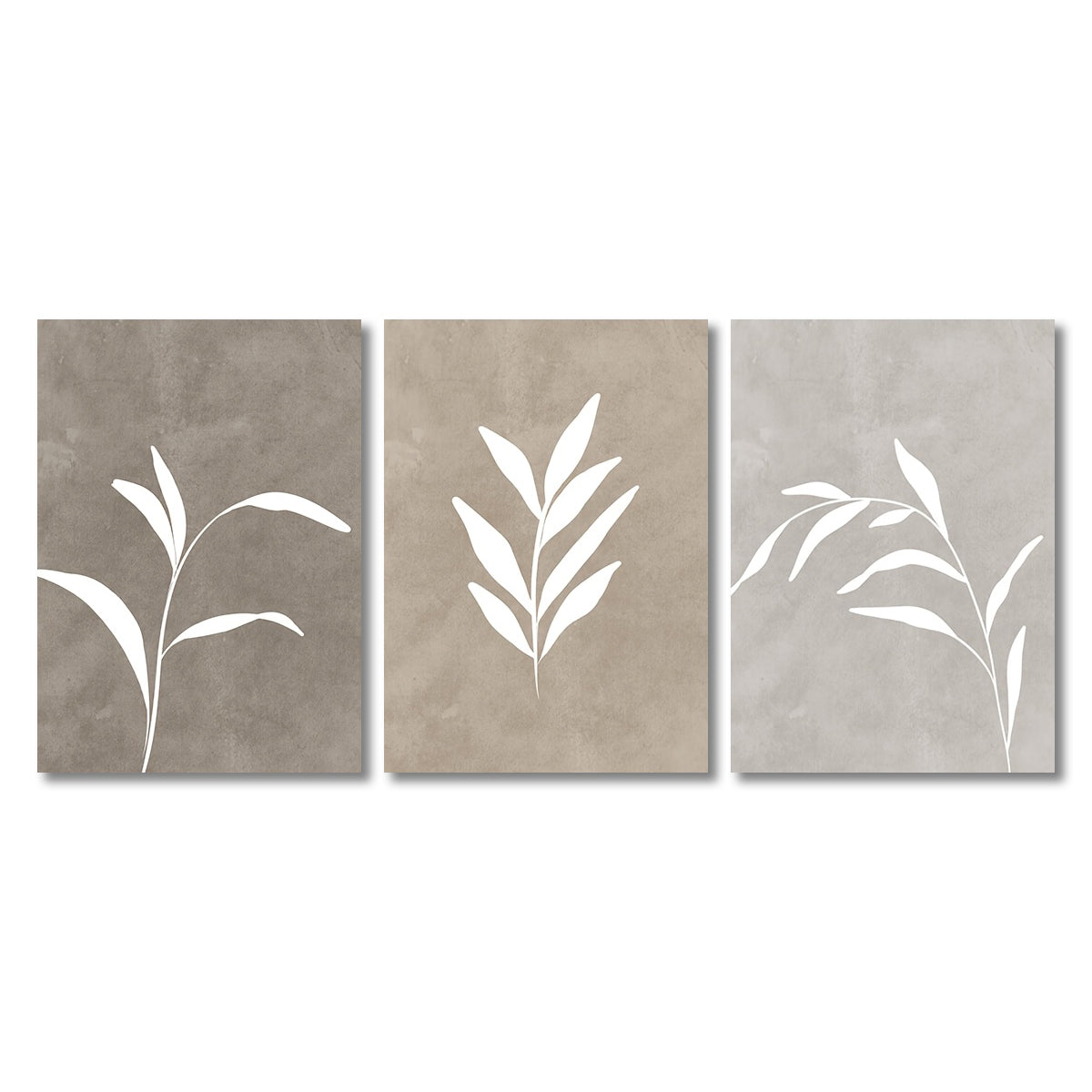 Set of 3 Modern Minimalist Oil Canvas Wall Art - Unframed Decorative Paintings