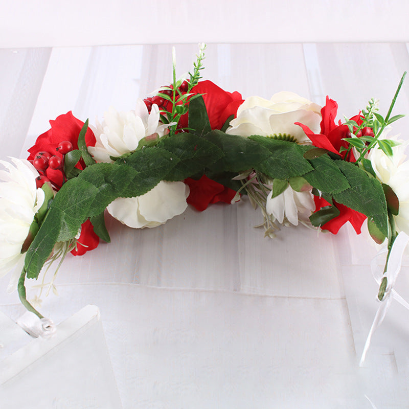 Flower Rose Headband Headdress - Multiple Colors