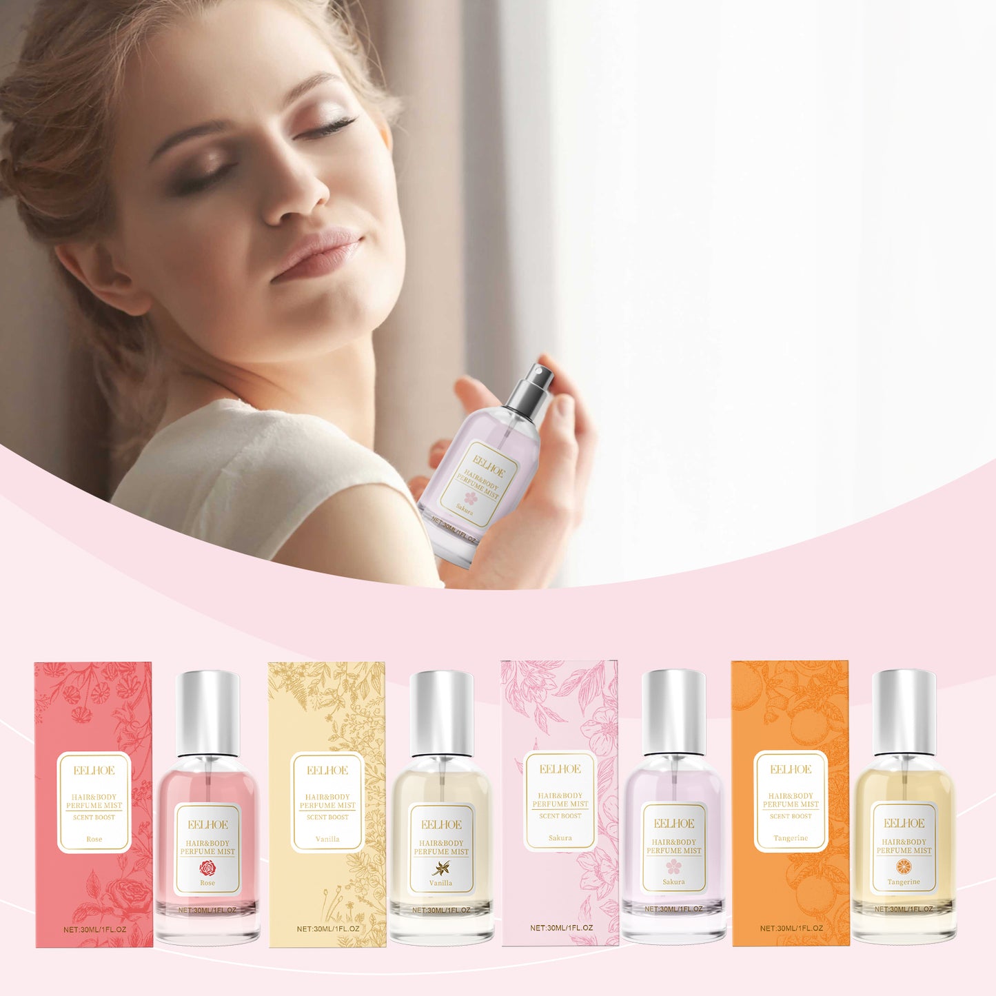 Orange Neroli Body and Hair Fragrance Spray - Long-Lasting Scent