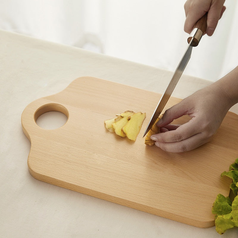Japanese-Style Wooden Cutting Board - Black Walnut or Beech, Irregular Shape