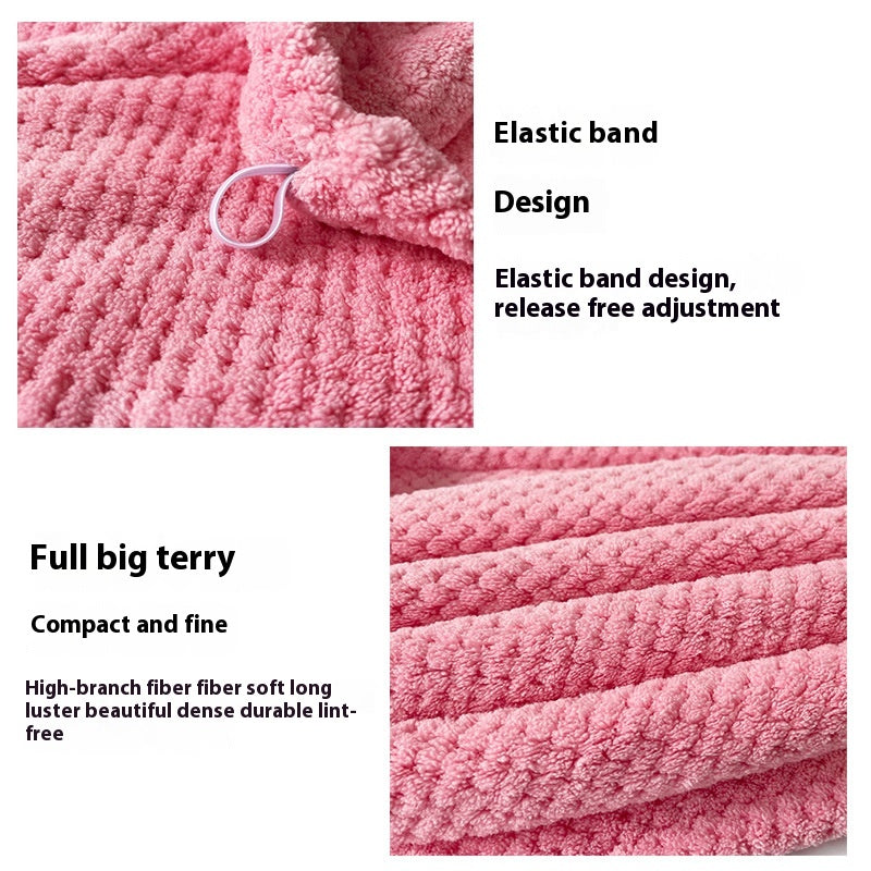Coral Fleece Quick-Drying Hair Towel Cap Bath Hair Drying Wrap