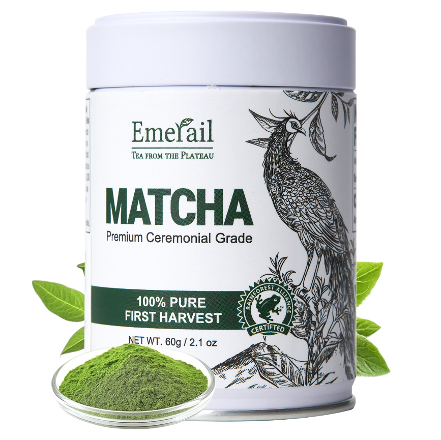 Ceremonial Grade Matcha Green Tea Powder - 100% Pure First Harvest, 60g