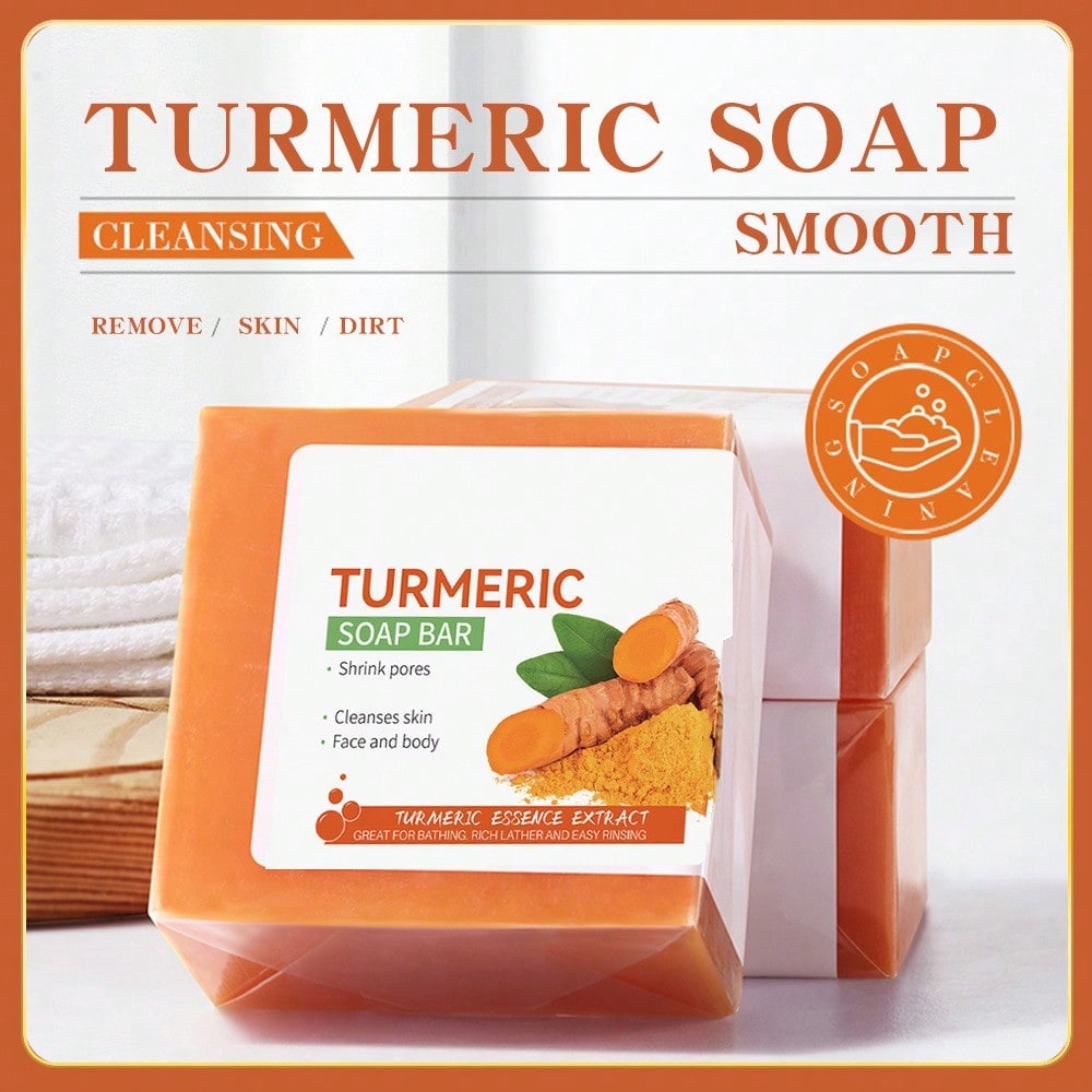 Turmeric Body Soap Bar - 100g Natural Skin Brightening Cleanser