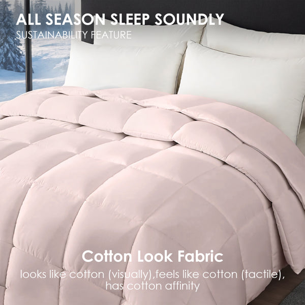 Extra Large Pink Duvet Insert - Cozy & Skin-Friendly Bedding