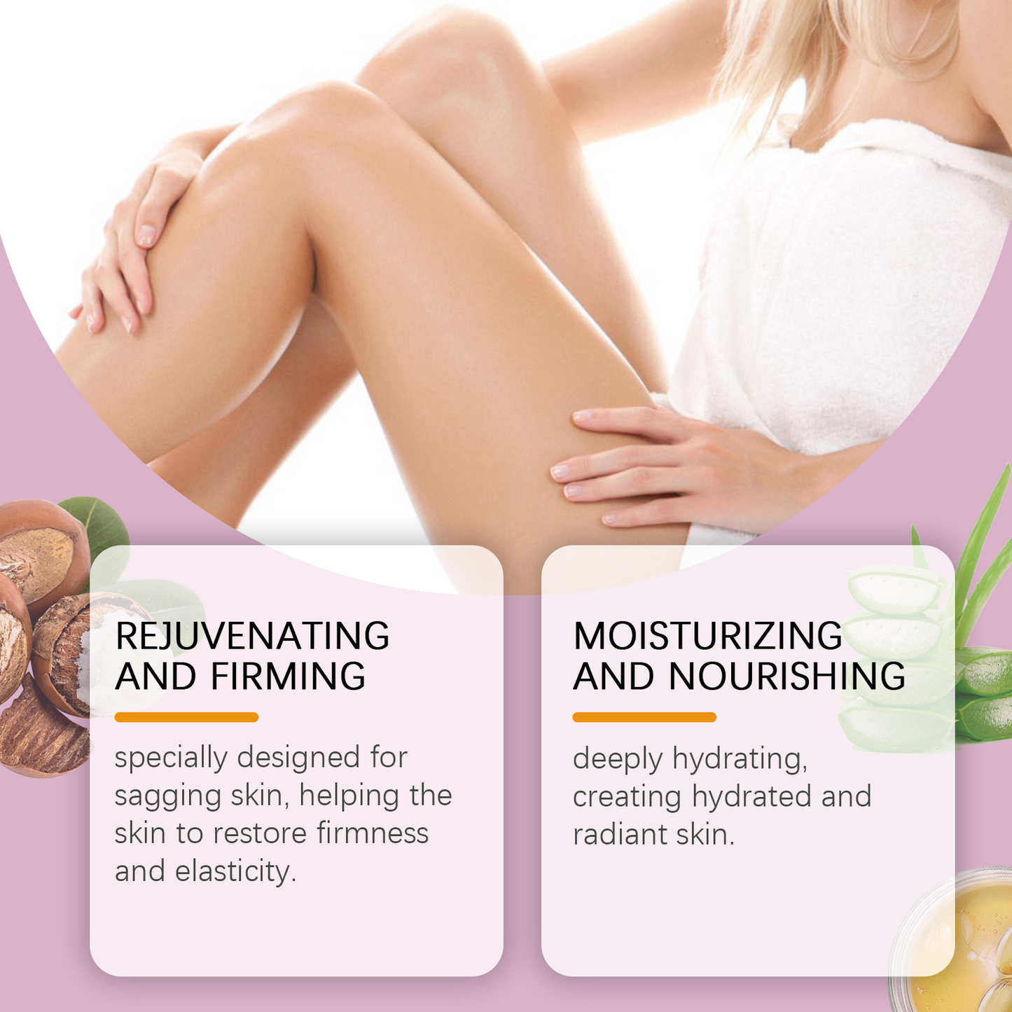 Hydrating Body Moisturizing Cream with Hyaluronic Acid & Aloe Vera