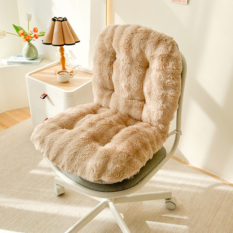 Winter Soft Office Chair Seat Cushion for Long Hours Comfort - Multi-Color