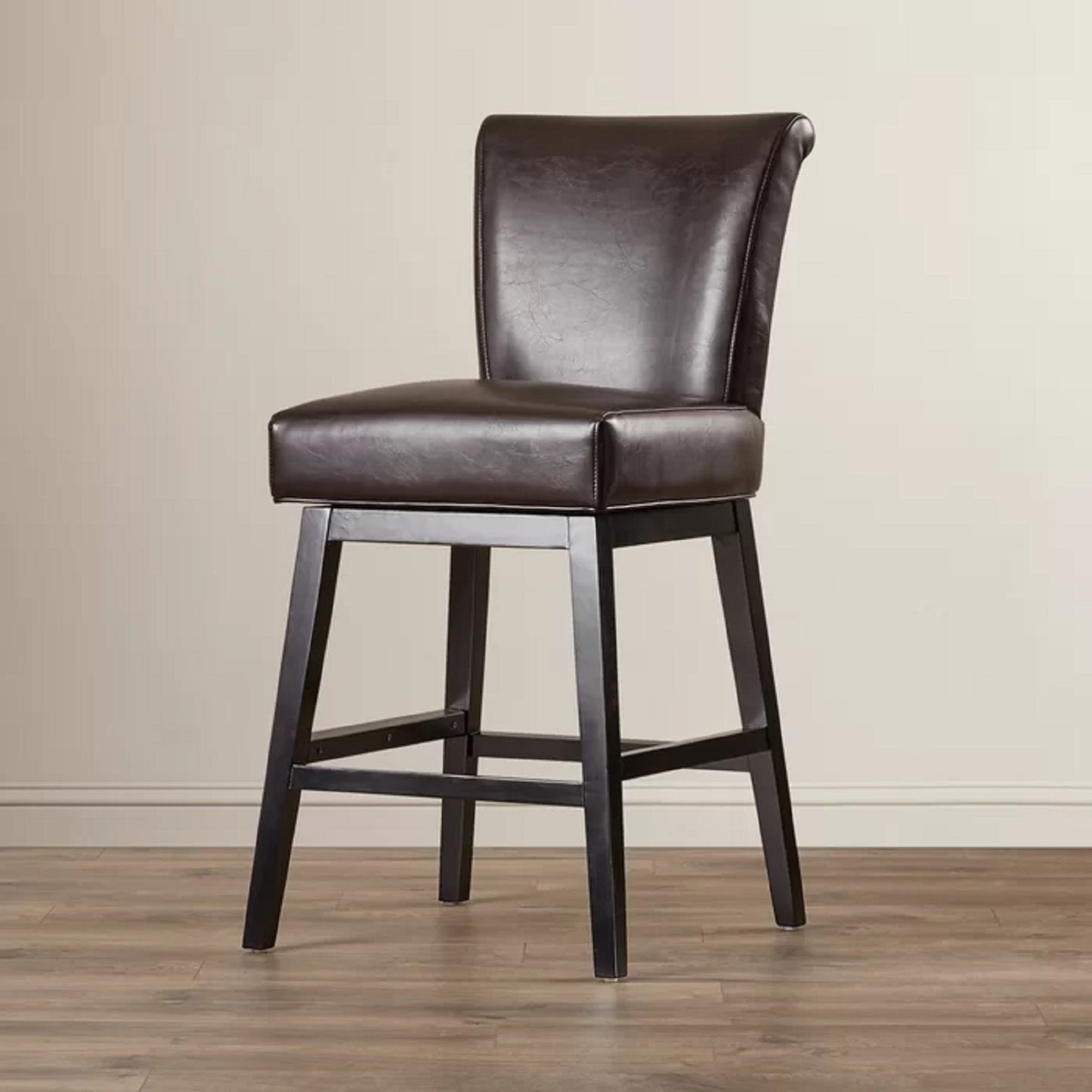 28-inch PU Leather Swivel Counter Stool