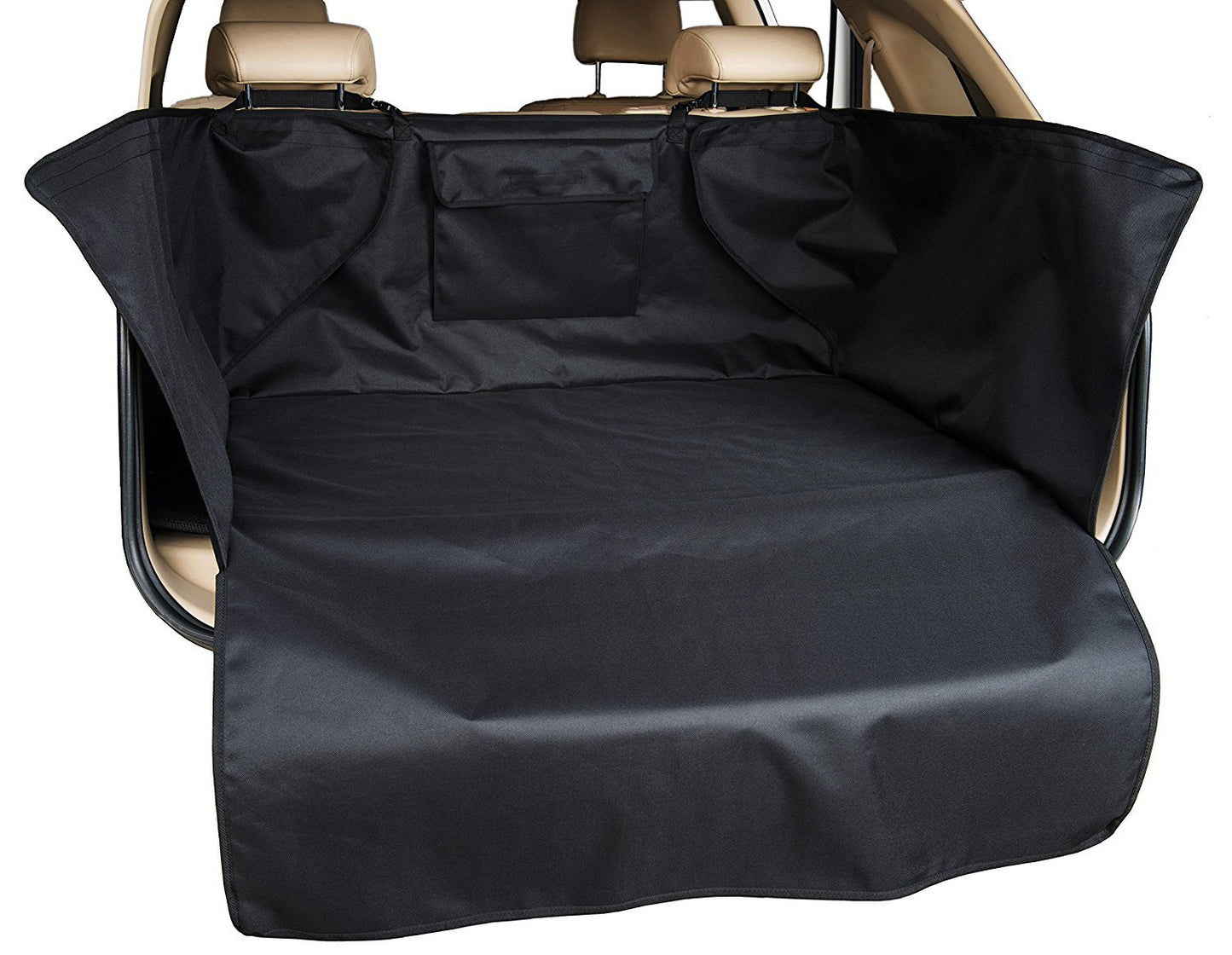 Waterproof Pet Car Trunk Mat - Medium Size, Black & Grey