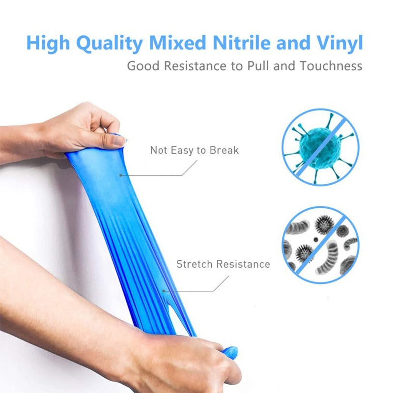 Nitrile Disposable Exam Gloves - Latex-Free, Medium, 100 Pcs