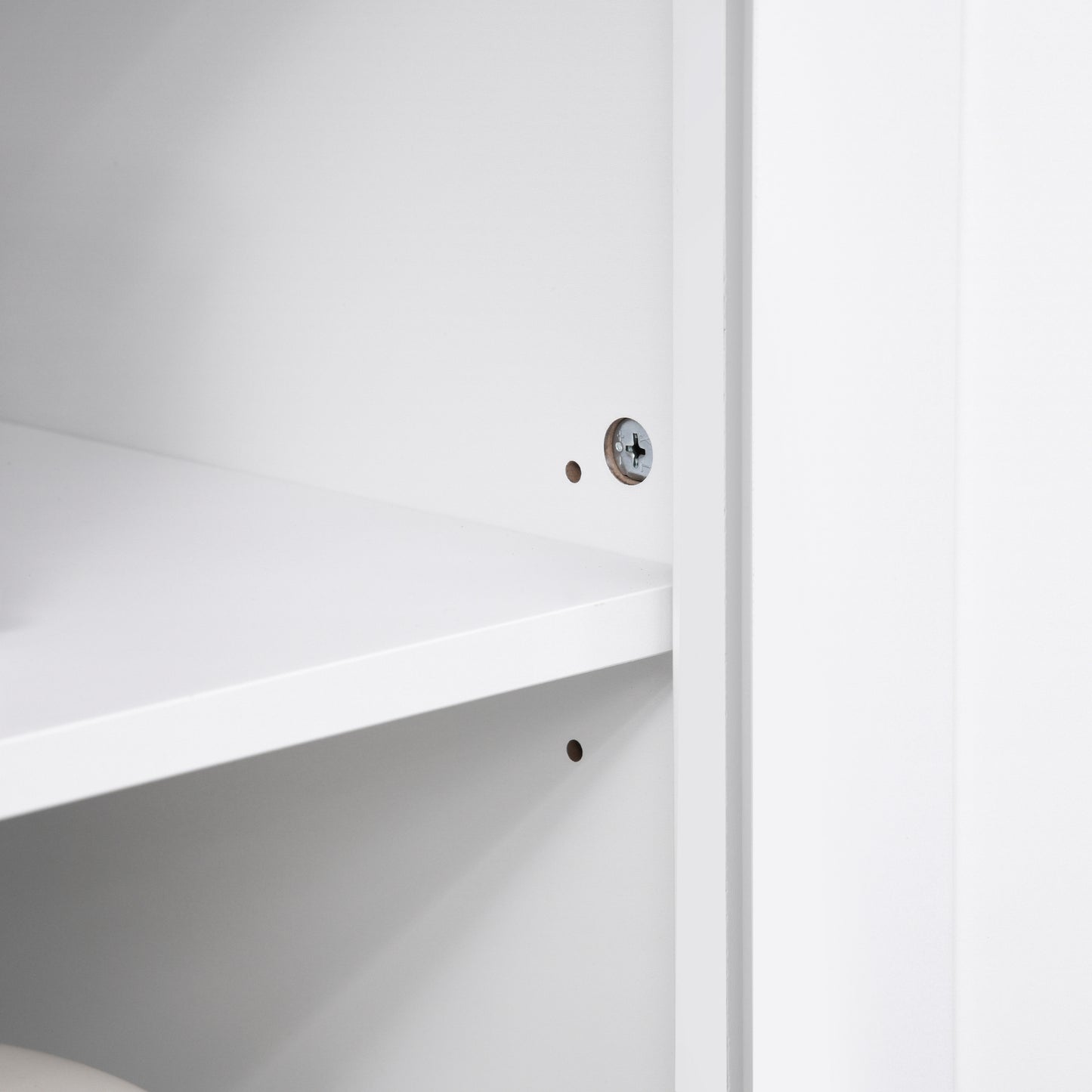 Freestanding Kitchen Buffet Hutch Cabinet - White Storage Pantry