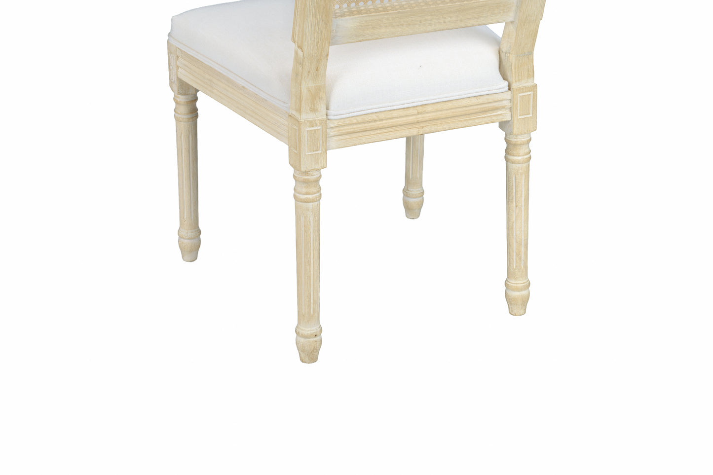 Upholstered French Country Dining Chairs - Set of 2, Beige
