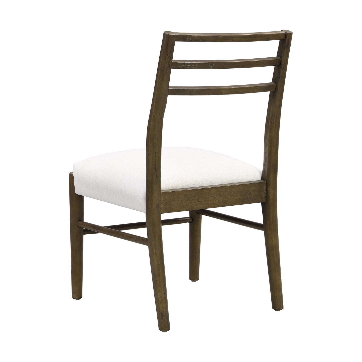 Set of 2 Beige Dining Chairs with Ladder Back Design