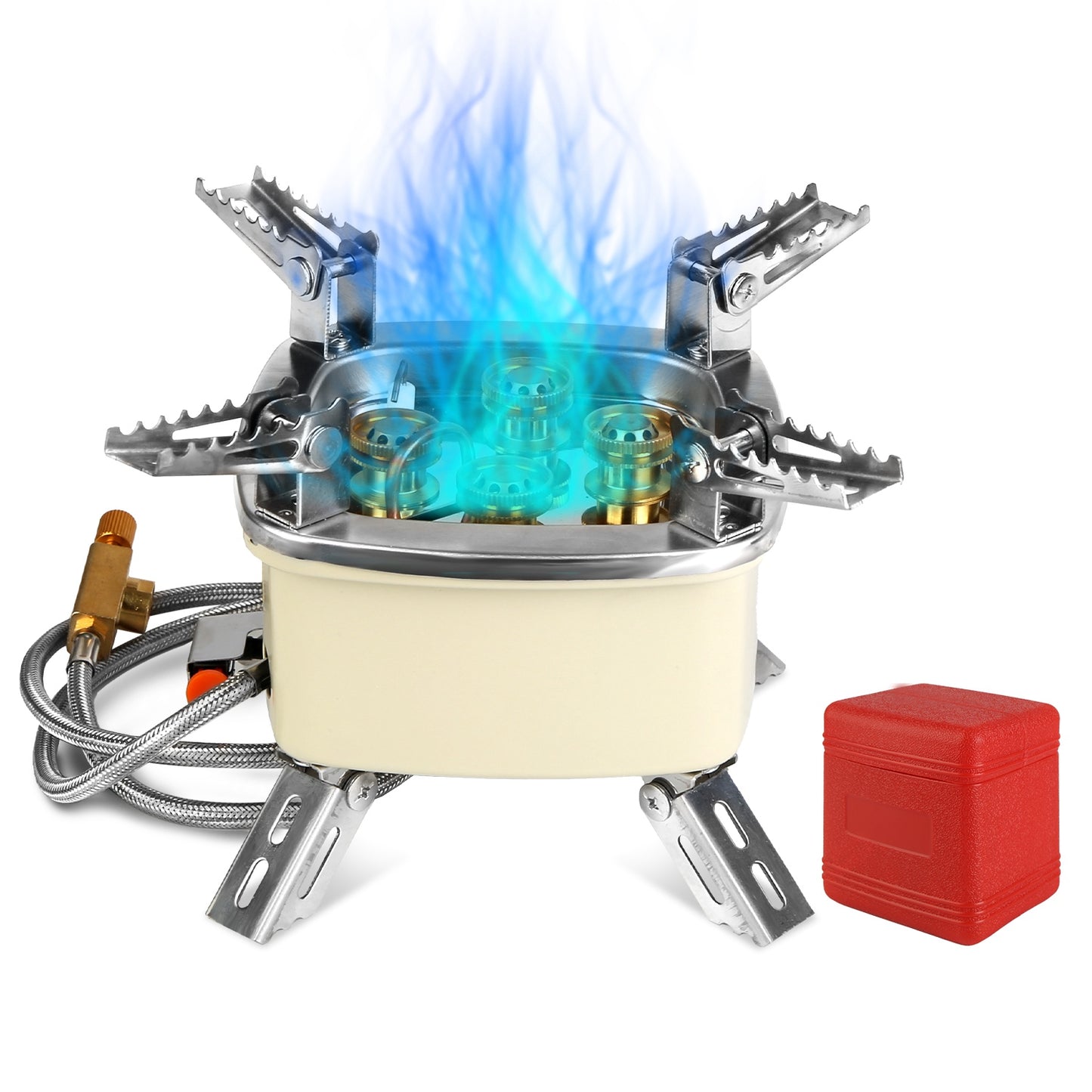13000W Portable Windproof Camping Stove with Flame Control