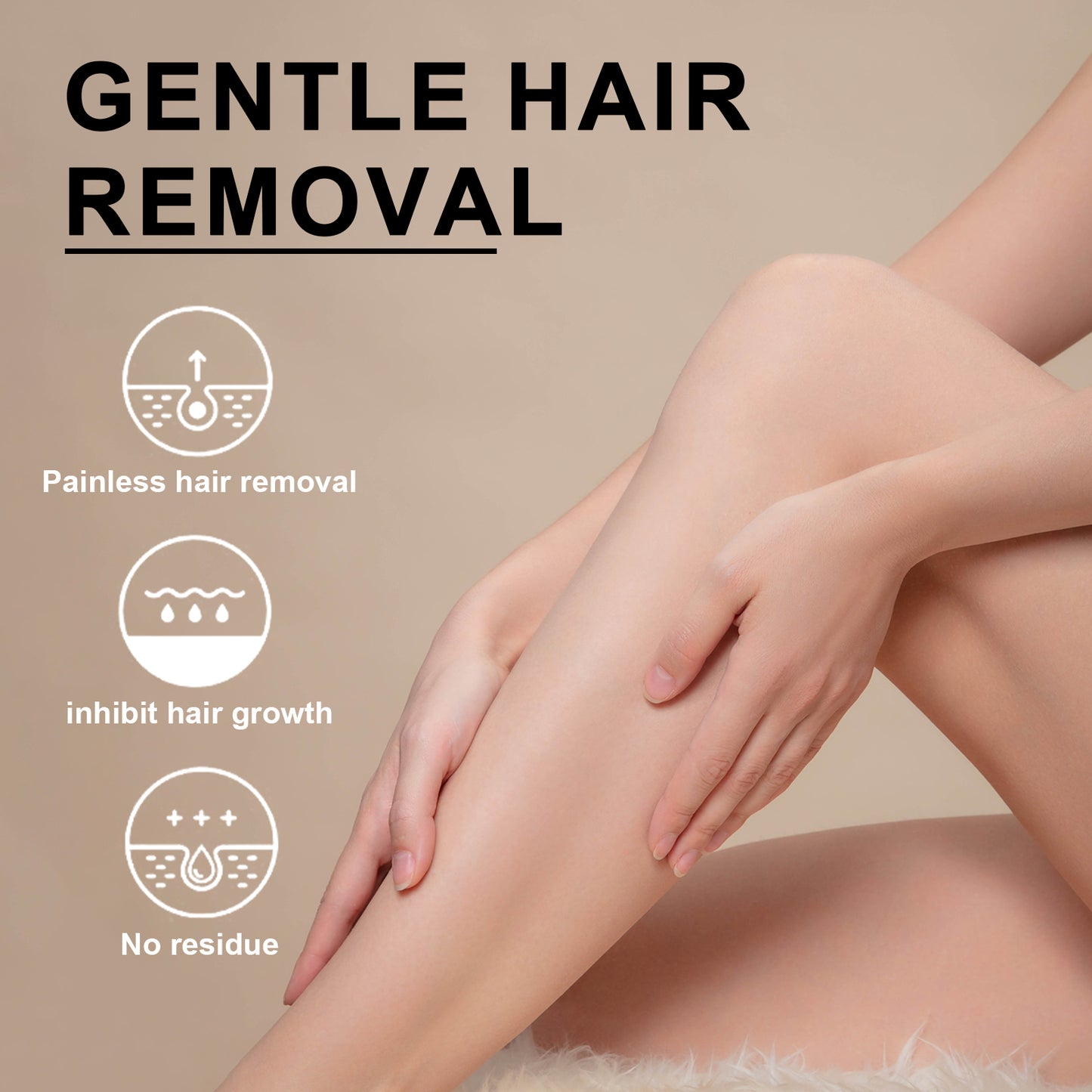 Gentle Hair Removal Body Butter - Moisturizing Cocoa & Shea Butter Cream